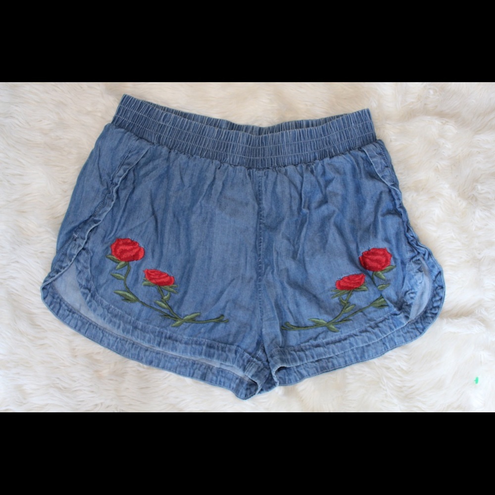 Denim shorts